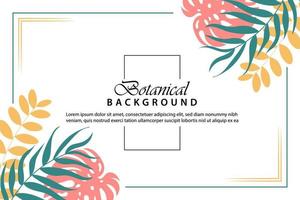 Abstract modern botanical background vector