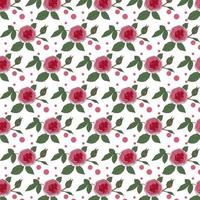 Floral seamless pattern tropical leaves with shapes design vector