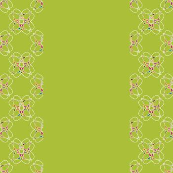 patrón de espirógrafofondo floral. ornamento natural. tarjeta de invitación. folleto con espacio vacío para texto. vector