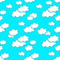 Seamless pattern with clouds, sky pattern. vector