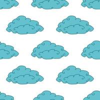 Seamless pattern with clouds. Sky background. vector