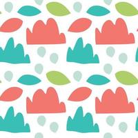 Abstract seamless pattern with different shapes. Background. vector