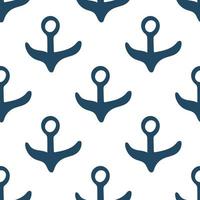 seamless patternaAnchor seamless pattern isolated on white background. vector