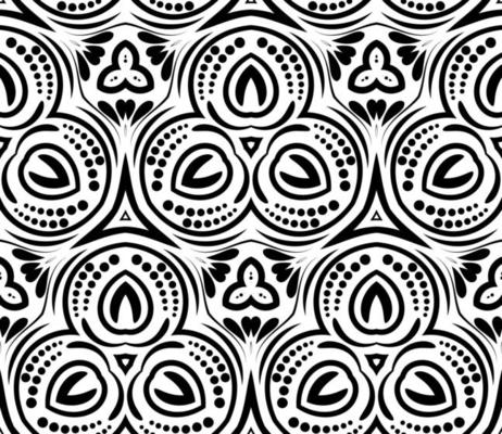 Abstract curly shapes seamless pattern. Swirl background. Ornamental backdrop. Cover, card.