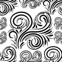 Abstract linear curly seamless pattern. Swirl background. Damask. Infinity wrapping paper.
