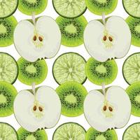 fresh hand draw fruits background pattern design vector