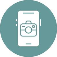 Mobile Camera Icon Style vector