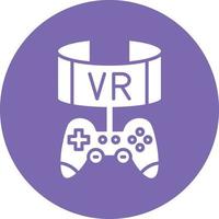 estilo de icono de juego vr vector