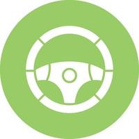 Steering Wheel Icon Style vector