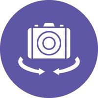 Vr Camera Icon Style vector