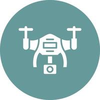 estilo de icono de dron vector