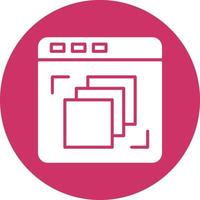 Depth Perception Icon Style vector