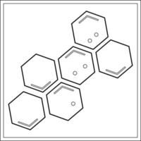 DNA and RNA. Skeletal chemical formula. Vector illustration. Laboratory