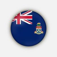 Country Cayman Islands. Cayman Islands flag. Vector illustration.