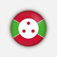 Country Burundi. Burundi flag. Vector illustration.