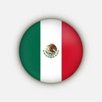 Country Mexico. Mexico flag. Vector illustration.