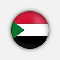 Country Sudan. Sudan flag. Vector illustration.