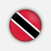 Country Trinidad and Tobago. Trinidad and Tobago flag. Vector illustration.