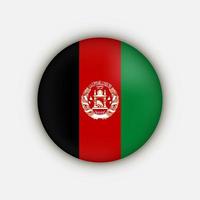 Country Afghanistan. Afghanistan flag. Vector illustration.