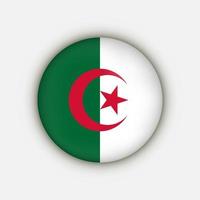 Country Algeria. Algeria flag. Vector illustration.