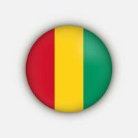 Country Guinea. Guinea flag. Vector illustration.