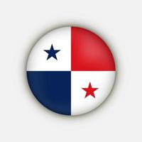 Country Panama. Panama flag. Vector illustration.