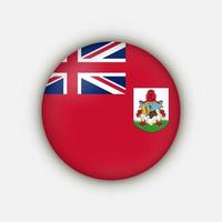 Country Bermuda. Bermuda flag. Vector illustration.