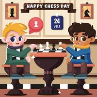 Marketing analysis planning Character controls playing chess. vector  illustration 5608327 Vector Art at Vecteezy