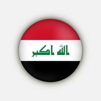 Country Iraq. Iraq flag. Vector illustration.