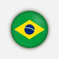 país brasil. bandera de brasil ilustración vectorial vector