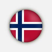 país noruega. bandera de noruega ilustración vectorial vector