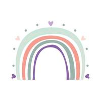 Colorful bright rainbow print vector