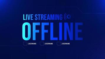 offline gaming background template for streamer vector