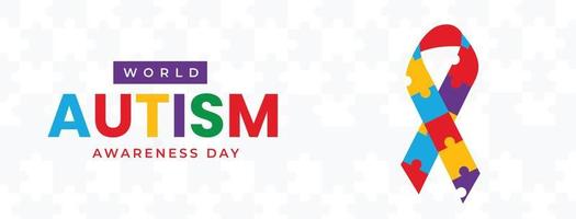 World autism awareness day flat illustration vector