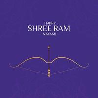 Happy Ram Navami festival of India Social Media Post vector