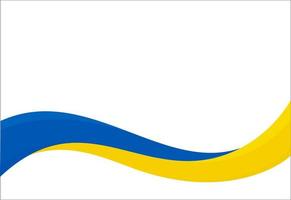 Ukraine support symbol, Ukrainian national flag picture, ua patriotic background. Isolated vector illustration.
