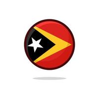 Timor Leste Flag Icon vector