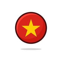 Vietnam Flag Icon vector