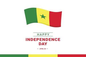Senegal Independence Day vector