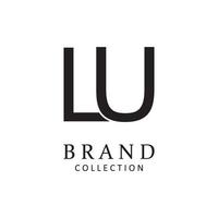 Letter LU vector logo design symbol  icon emblem