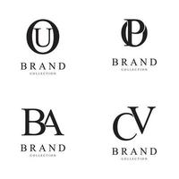 Letter vector logo design symbol  icon emblem
