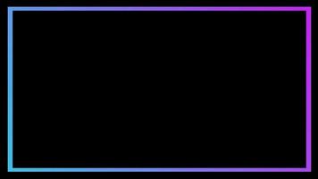 Animated border light neon border neon video