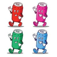 Soft drink mascot character vector