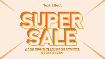 Super Sale Text Effect EPS Premium vector