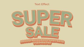 Super Sale Text Effect EPS Premium vector