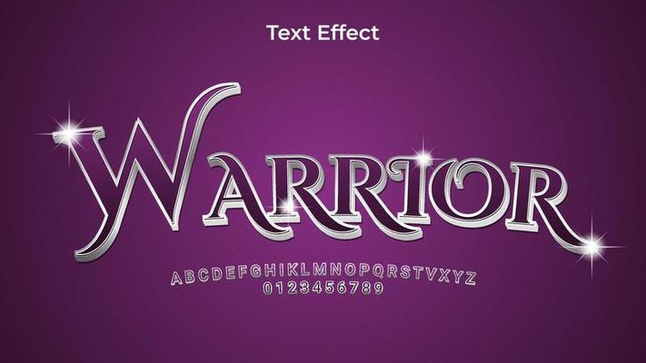 Warrior Text Effect EPS Premium