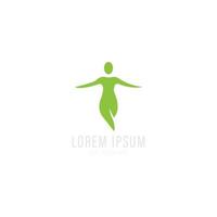 Yoga logo template. Vector illustration.