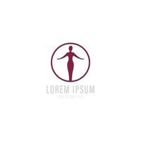 Yoga logo template. Vector illustration.