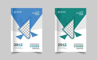 Corporate Book Cover Design Template in A4. Can be adapt to Brochure, Annual Report, Magazine, Poster, Business Presentation, Portfolio, Flyer, Fold, Banner, Website vector