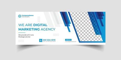 Marketing Agency and Webinar business conference social media cover banner template or web banner, corporate banner, advertising, timeline cover, header, business webinar banner editable template vector